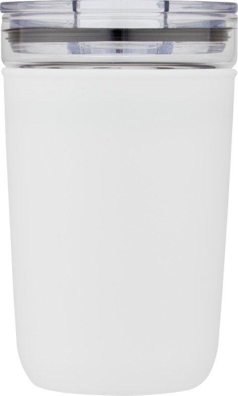 Bello 420 ml glass tumbler with recycled plastic outer wall