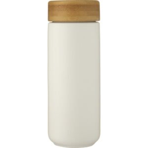 Lumi 300 ml ceramic tumbler with bamboo lid