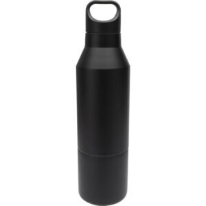 Odessy 600 ml RCS certified recycled stainless steel insulated bottle with 300 ml cup