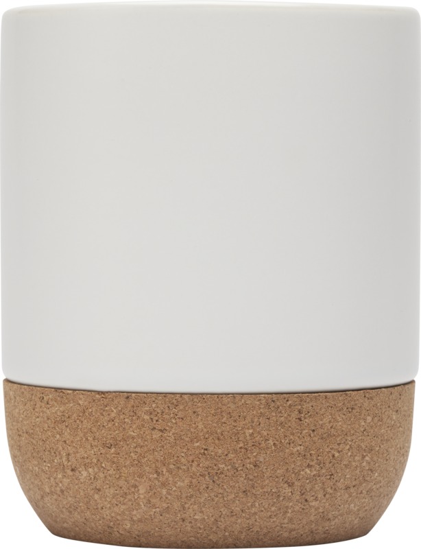 Billie 300 ml ceramic mug with cork details and matt finish