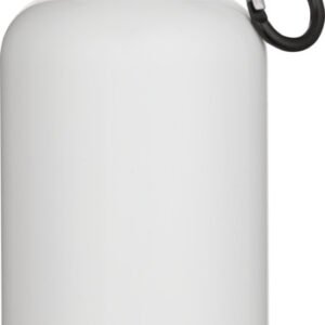 Oregon 400 ml solid colour RCS recycled plastic water bottle with carabiner