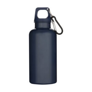 Oregon 400 ml solid colour RCS recycled plastic water bottle with carabiner