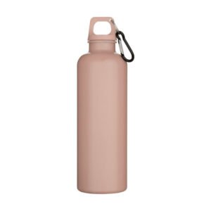 Oregon 750 ml solid colour RCS recycled plastic water bottle with carabiner