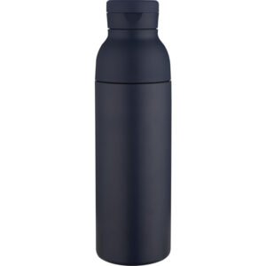 Illuminate 650 ml RCS recycled double wall stainless steel water bottle with 3-piece lid set
