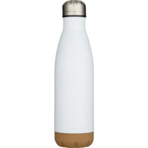 Cove 500 ml double wall vacuum insulated stainless steel water bottle with cork details