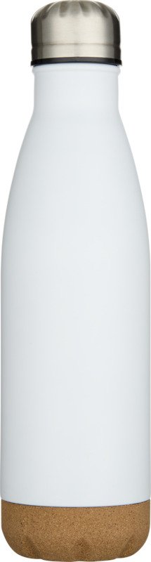 Cove 500 ml double wall vacuum insulated stainless steel water bottle with cork details