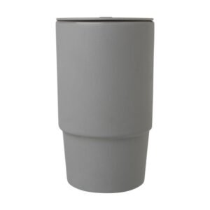 Carter 450 ml ceramic mug with plastic lid