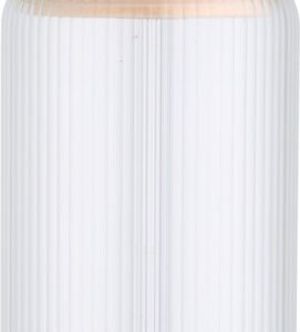 Mirage 500 ml single-walled borosilicate glass jar with bamboo lid