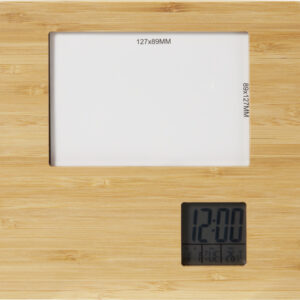 Sasa bamboo photo frame with thermometer