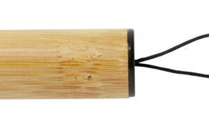 Cane bamboo key ring with light