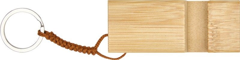 Bosona bamboo phone holder with keychain