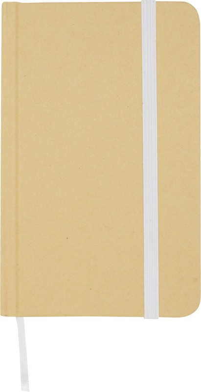 Reed A6 recycled hard cover notebook with plain pages