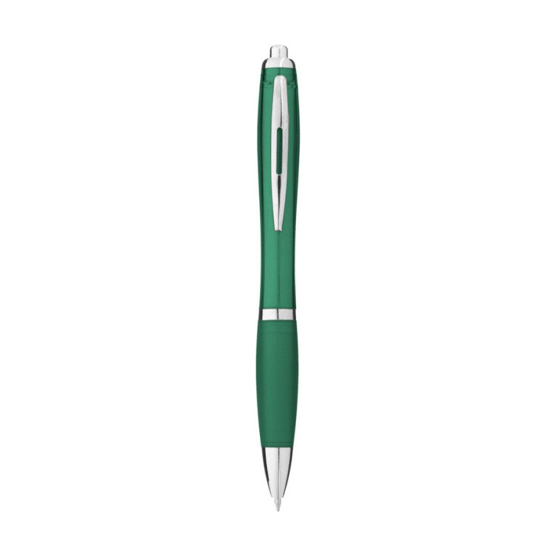 Nash ballpoint pen with coloured barrel and grip (black ink)