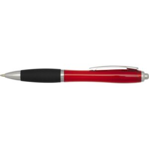 Nash RCS recycled plastic ballpoint pen with coloured barrel and black grip (black ink)