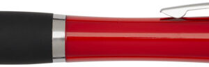 Nash RCS recycled plastic ballpoint pen with coloured barrel and black grip (black ink)