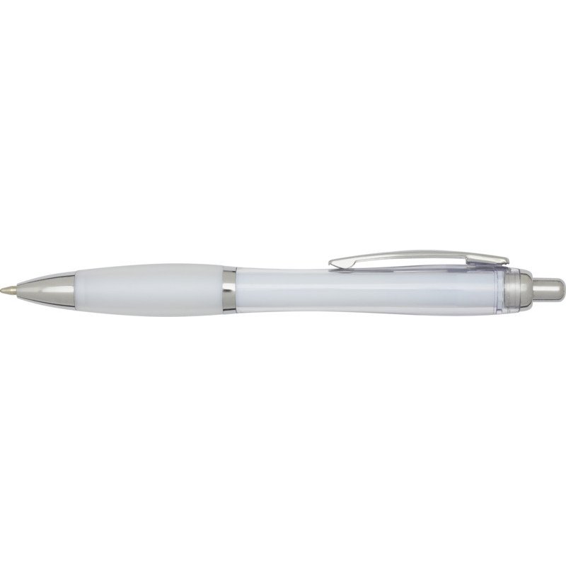 Nash RCS recycled plastic ballpoint pen with coloured barrel and grip (blue ink)