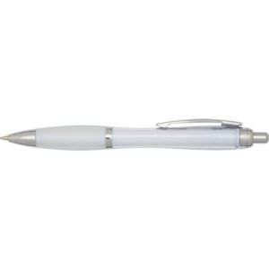 Nash RCS recycled plastic ballpoint pen with coloured barrel and grip (black ink)