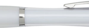 Nash RCS recycled plastic ballpoint pen with coloured barrel and grip (black ink)
