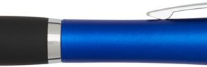 Nash RCS recycled plastic stylus ballpoint pen with coloured barrel and black grip (blue ink)