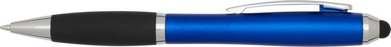 Nash RCS recycled plastic stylus ballpoint pen with coloured barrel and black grip (blue ink)