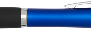 Nash RCS recycled plastic stylus ballpoint pen with coloured barrel and black grip (black ink)