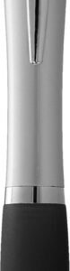 Nash ballpoint pen silver barrel and coloured grip (blue ink)