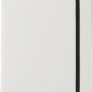 Spectrum A5 white notebook with coloured strap