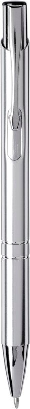 Moneta anodized aluminium click ballpoint pen (blue ink)