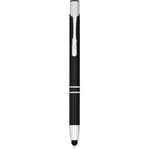 Moneta anodized aluminium click stylus ballpoint pen (blue ink)