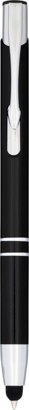Moneta anodized aluminium click stylus ballpoint pen (blue ink)