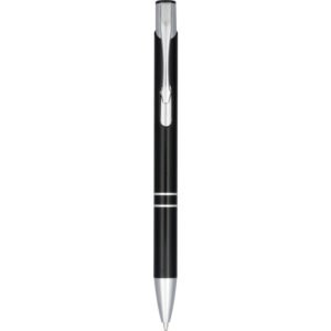 Moneta anodized aluminium click ballpoint pen (black ink)