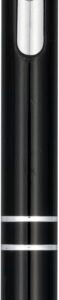 Moneta anodized aluminium click ballpoint pen (black ink)