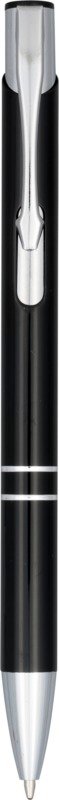 Moneta anodized aluminium click ballpoint pen (black ink)
