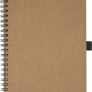Cobble A5 wire-o recycled cardboard notebook with stone paper