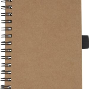 Cobble A6 wire-o recycled cardboard notebook with stone paper