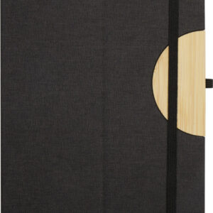 Carmen A5 hard cover notebook and ballpoint pen gift set (black ink)