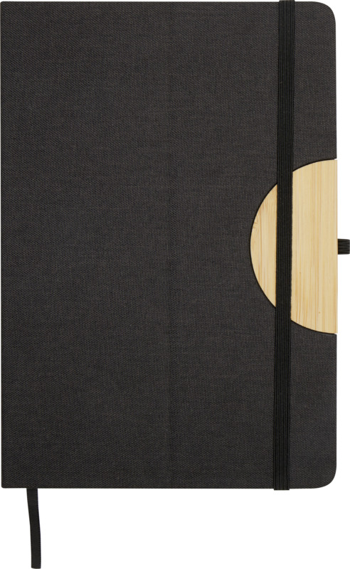 Carmen A5 hard cover notebook and ballpoint pen gift set (black ink)
