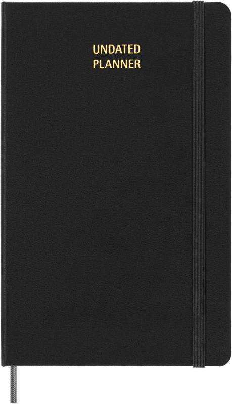 Moleskine hard cover undated L weekly planner