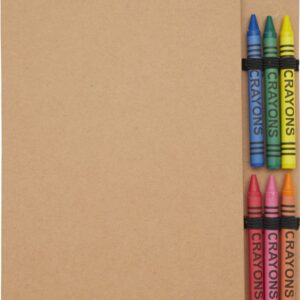 Doodle A5 spiral soft cover notebook and crayon set