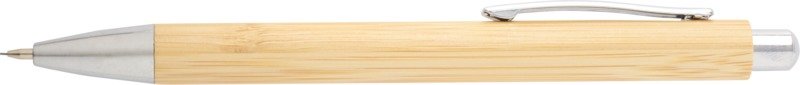 Oblys bamboo ballpoint pen and mechanical pencil set (black ink)