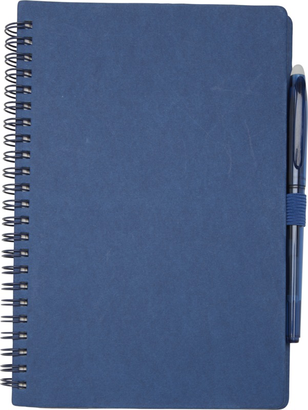 Slate A5 reusable hard cover notebook and pen set (black ink)
