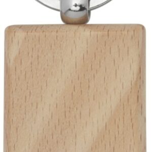 Gian beech wood rectangular keychain