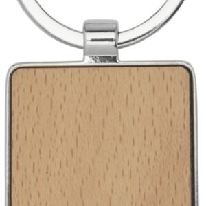 Mauro beech wood rectangular keychain