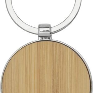 Nino bamboo round keychain