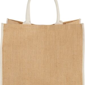 Harry coloured edge jute tote bag 25L