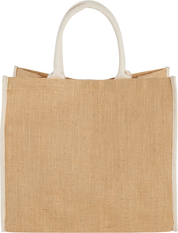 Harry coloured edge jute tote bag 25L