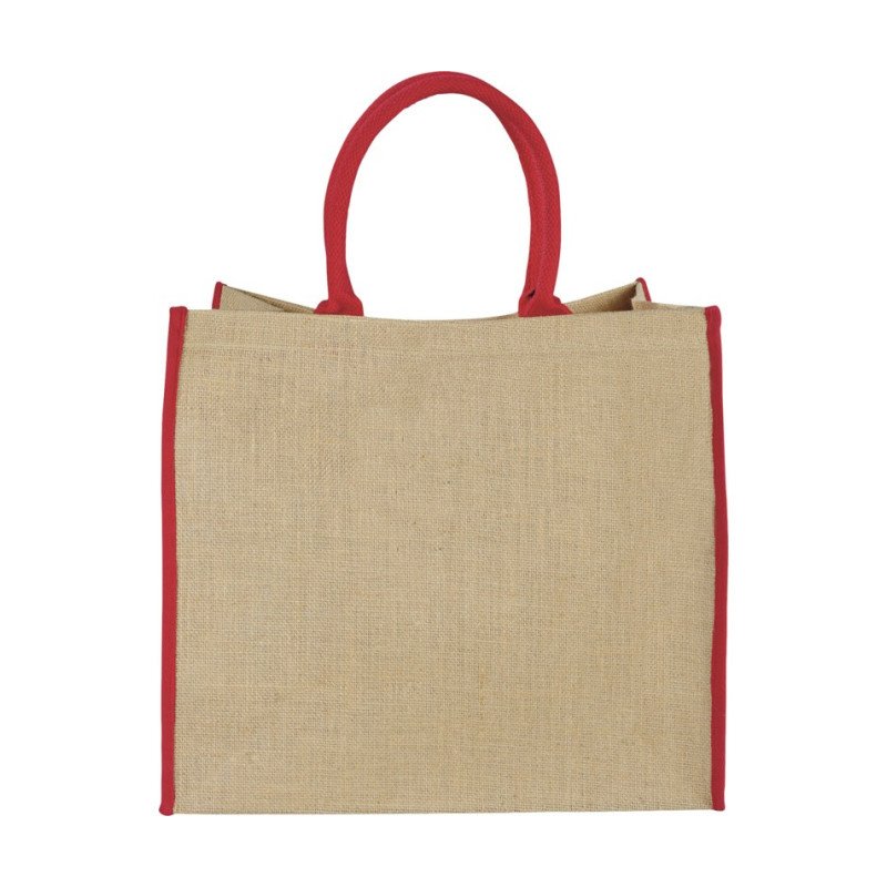 Harry coloured edge jute tote bag 25L
