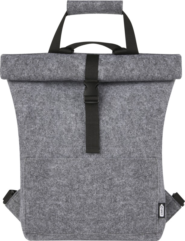 Felta GRS recycled felt roll-top bike bag 13L