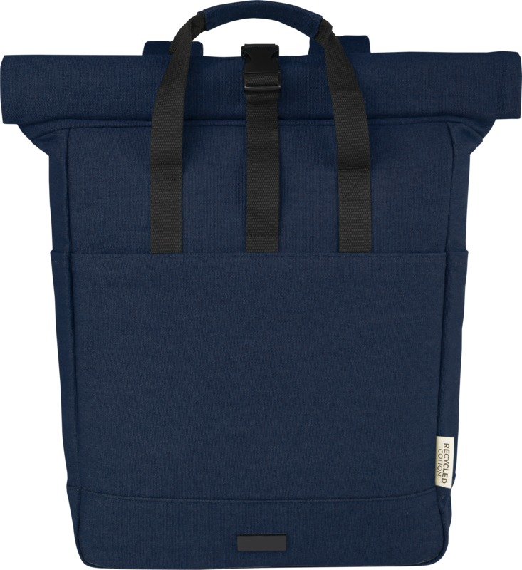 Joey 15” GRS recycled canvas rolltop laptop backpack 15L