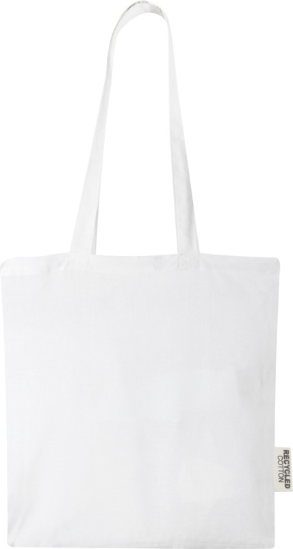 Madras 140 g/m2 GRS recycled cotton tote bag 7L
